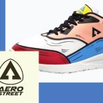 Logo aerostreet dan sepatu Aerostreet 2D